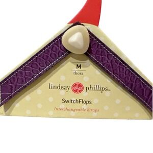 Women's Lindsay Phillips Thora SwitchFlops interchangeable straps size M 7/8 NIP